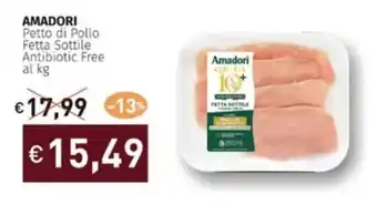 Prezzemolo e Vitale AMADORI Petto di Pollo Fetta Sottile Antibiotic Free offerta