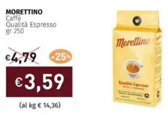 Prezzemolo e Vitale MORETTINO Caffè Qualità Espresso gr 250 offerta