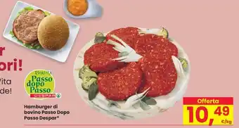 Despar Hamburger di bovino Passo Dopo Passo Despar offerta