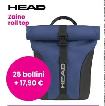 Despar HEAD Zaino roll top 25 bollini offerta