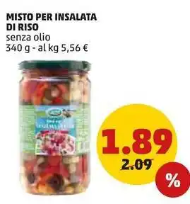 PENNY MISTO PER INSALATA DI RISO senza olio 340 g offerta