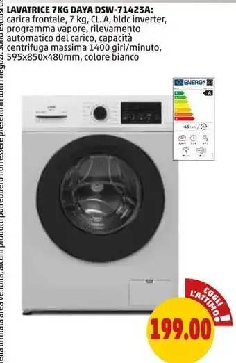 PENNY LAVATRICE 7KG DAYA DSW-71423A offerta