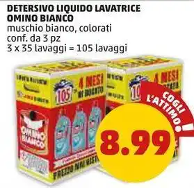 PENNY DETERSIVO LIQUIDO LAVATRICE OMINO BIANCO offerta