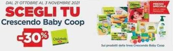 Coop 30% Crescendo Baby Coop offerta