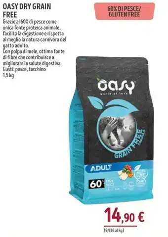 Il Gigante OASY DRY GRAIN FREE 1,5 kg offerta