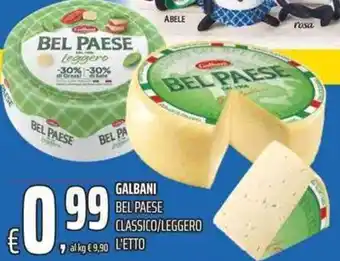 Coop Galbani Bel Paese Classico/Leggero offerta