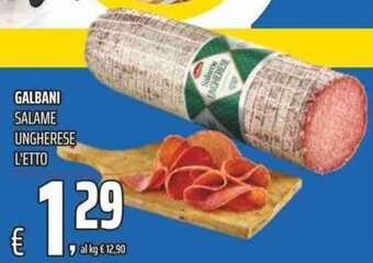 Coop Galbani Salame Ungherese l'etto offerta