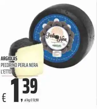 Coop Argiolas Pecorino Perla Nera l'etto offerta