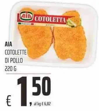 Coop Aia Cotolette di Pollo 220g offerta