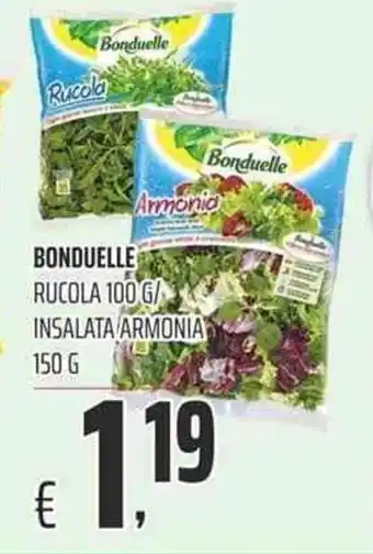 Coop Bonduelle Rucola 100g/Insalata Armonia 150g offerta