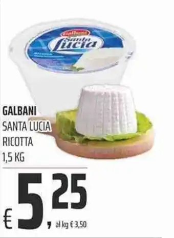 Coop Galbani Santa Lucia Ricotta 1,5kg offerta
