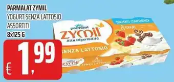 Coop Parmalat Zymil Yogurt Senza Lattosio Assortiti 8x125g offerta