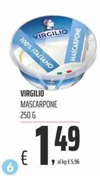 Coop Virgilio Mascarpone 250g offerta