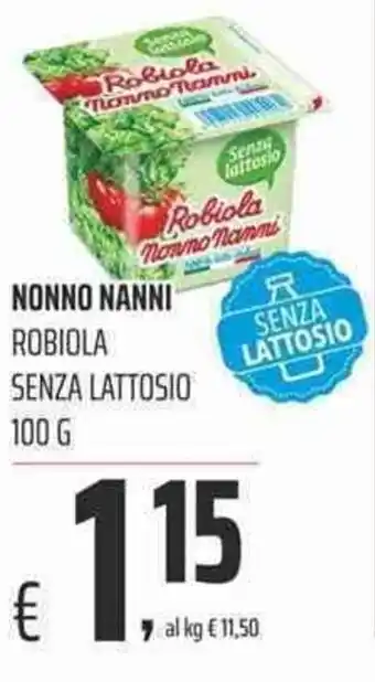 Coop Nonno Nanni Robiola senza lattosio 100g offerta