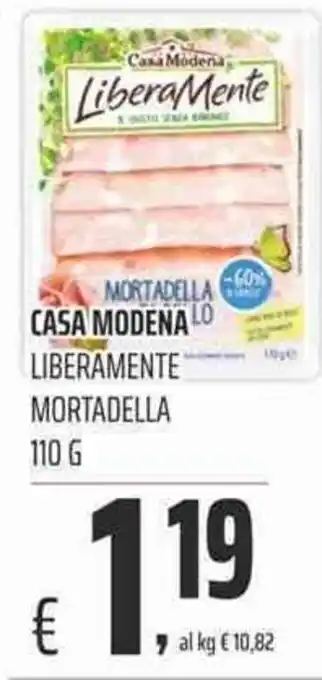 Coop Casa Modena Liberamente Mortadella 110g offerta