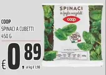 Coop Coop Spinaci a Cubetti 450g offerta