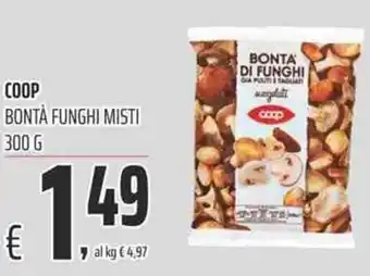 Coop Coop Bontà Funghi Misti 300g offerta