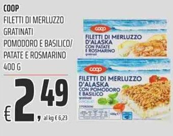 Coop Coop Filetti di Merluzzo 400g offerta