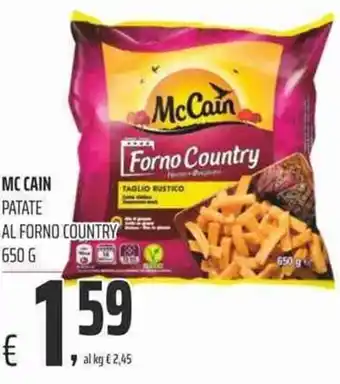 Coop Mc Cain Patate Al Forno Country 650g offerta