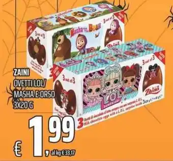 Zaini Ovetto Lol/Masha e Orso 3x20g