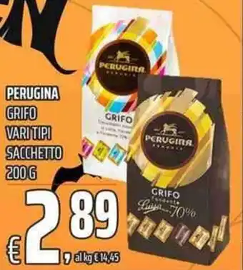 Coop Perugina Grifo vari tipi sacchetto 200g offerta