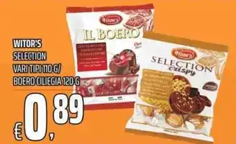 Coop Witor's Selection vari tipi 110g/Boero Ciliegia 120g offerta
