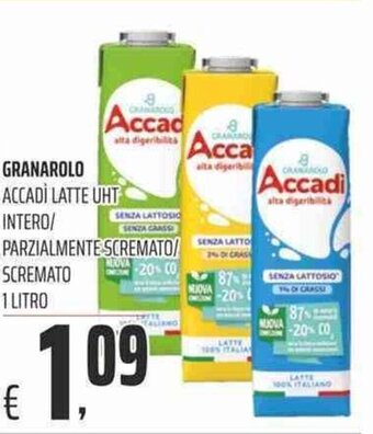 Coop Granarolo Accadì Latte UHT 1 litro offerta