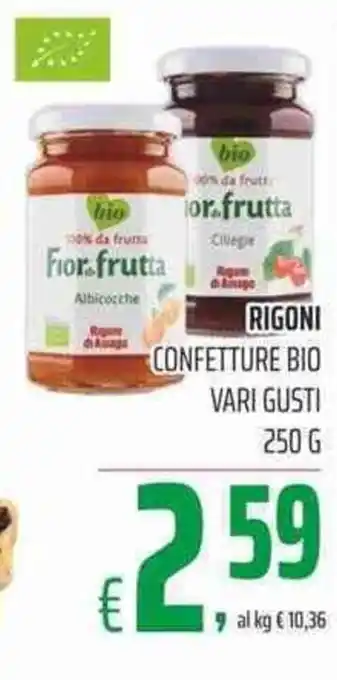 Coop Rigoni Confetture Bio vari gusti 250g offerta