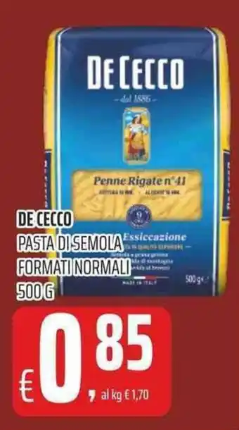 Coop De Cecco Pasta di Semola Formati Normali 500g offerta