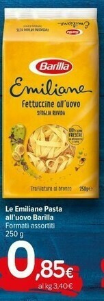 Emiliane fettuccine all'uovo 250 g(ml)