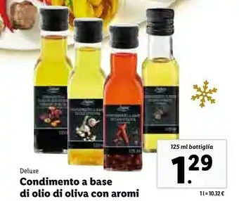 Lidl Deluxe condimento a base di olio di oliva con aromi offerta
