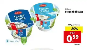 Lidl Fiocchi di latte 200 g(ml) offerta