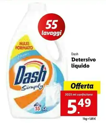 Lidl Detersivo liquido offerta