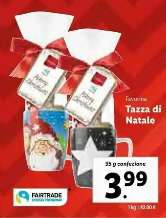 Lidl Tazza di natale offerta