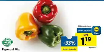 Lidl Peperoni mix offerta