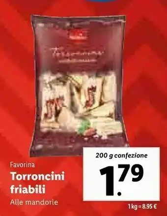 Lidl Torroncini friabili alle mandorle offerta