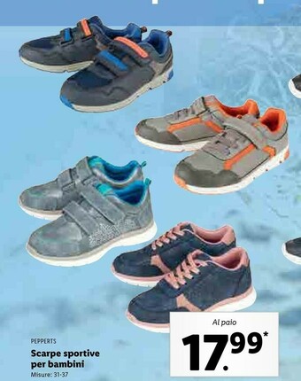 Lidl Pepperts scarpe sportive per bambini offerta