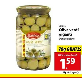 Lidl Olive verdi giganti offerta