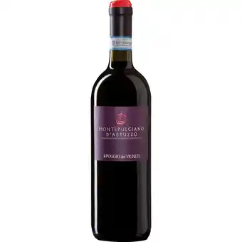 Qui Discount VINO MONTEPULCIANO D'ABRUZZO DOC IL POGGIO DEI VIGNETI 75 CL offerta