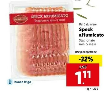 Lidl Speck affumicato offerta