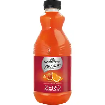 Qui Discount SUCCOSO ZERO ARANCIA/MELA E FRAGOLA/FRUTTA MIX SAN BENEDETTO 90 CL offerta