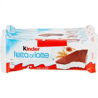 Qui Discount KINDER FETTA AL LATTE 28 GR X 5 offerta