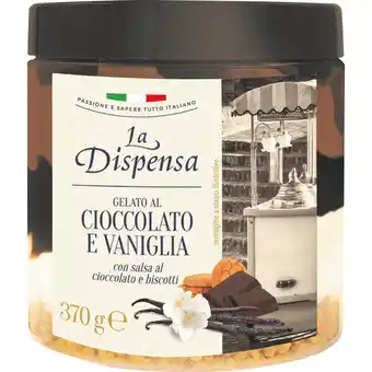 Qui Discount GELATO IN BARATTOLO VARI GUSTI LA DISPENSA 370 GR offerta