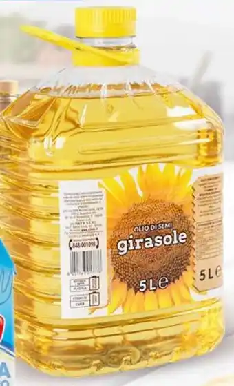Qui Discount OLIO DI SEMI DI GIRASOLE PET 5 LITRI offerta