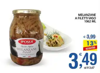 Qui Discount MELANZANE A FILETTI VASO 1062 ML offerta