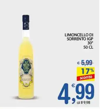 Qui Discount LIMONCELLO DI SORRENTO IGP 30° 50 CL offerta