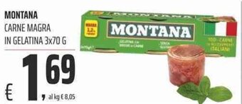 Coop Montana Carne Magra in Gelatina 3x70g offerta