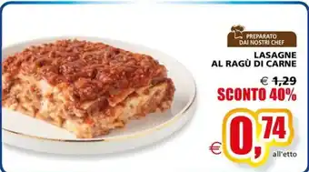 Il Gigante LASAGNE AL RAGÙ DI CARNE offerta