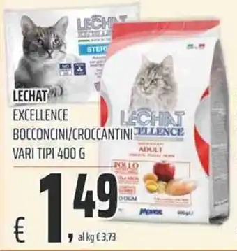 Coop Lechat Excellence Bocconcini/Croccantini vari tipi 400g offerta