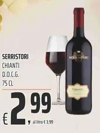Coop Serristori Chianti D.O.C.G 75cl offerta